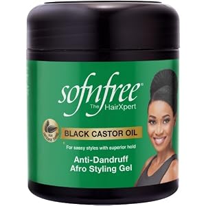 Sofnfree Black Castor Oil Anti Dandruff Afro Styling Gel 500ml