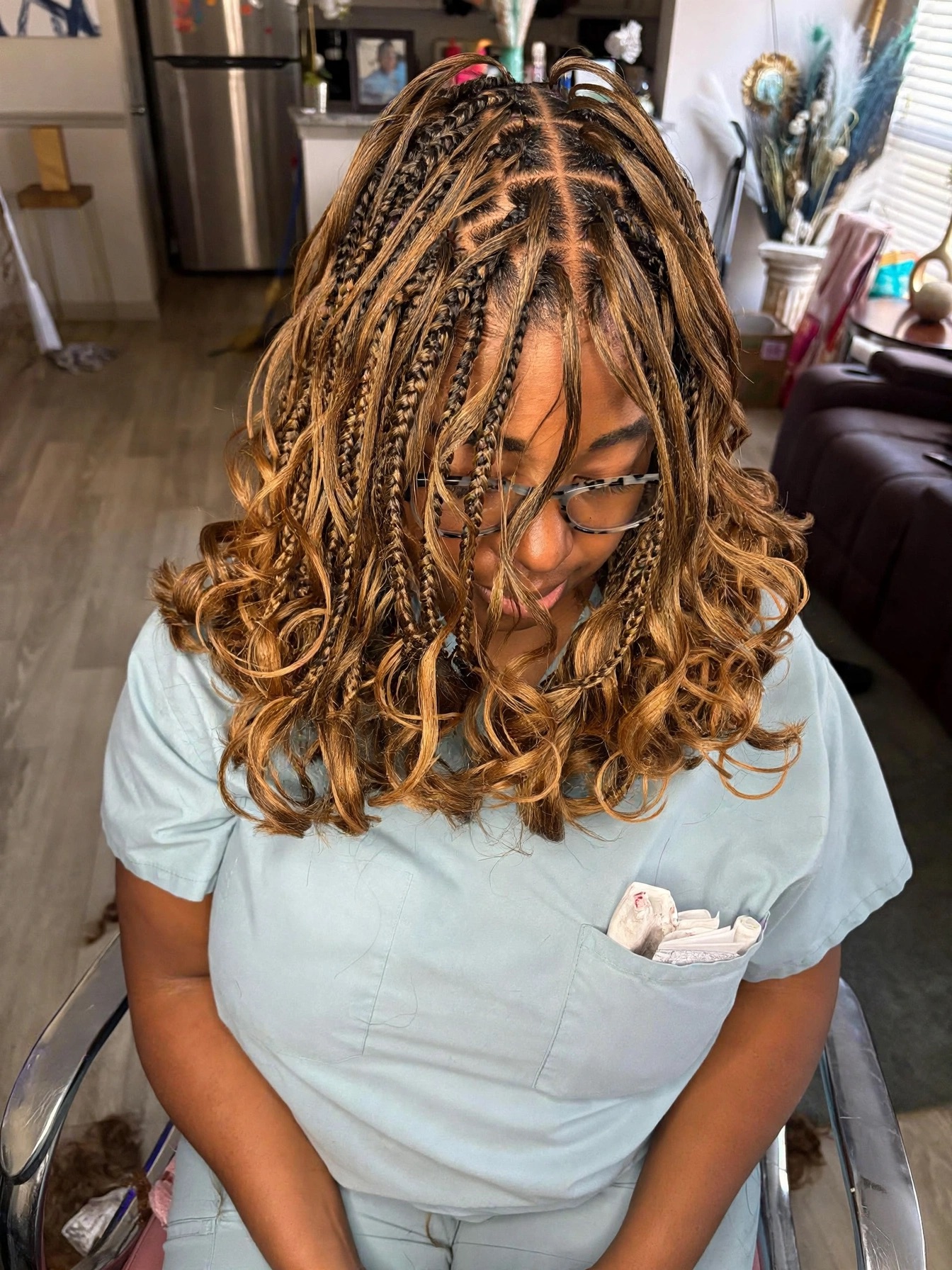 Boho Bob French Curly Braids
