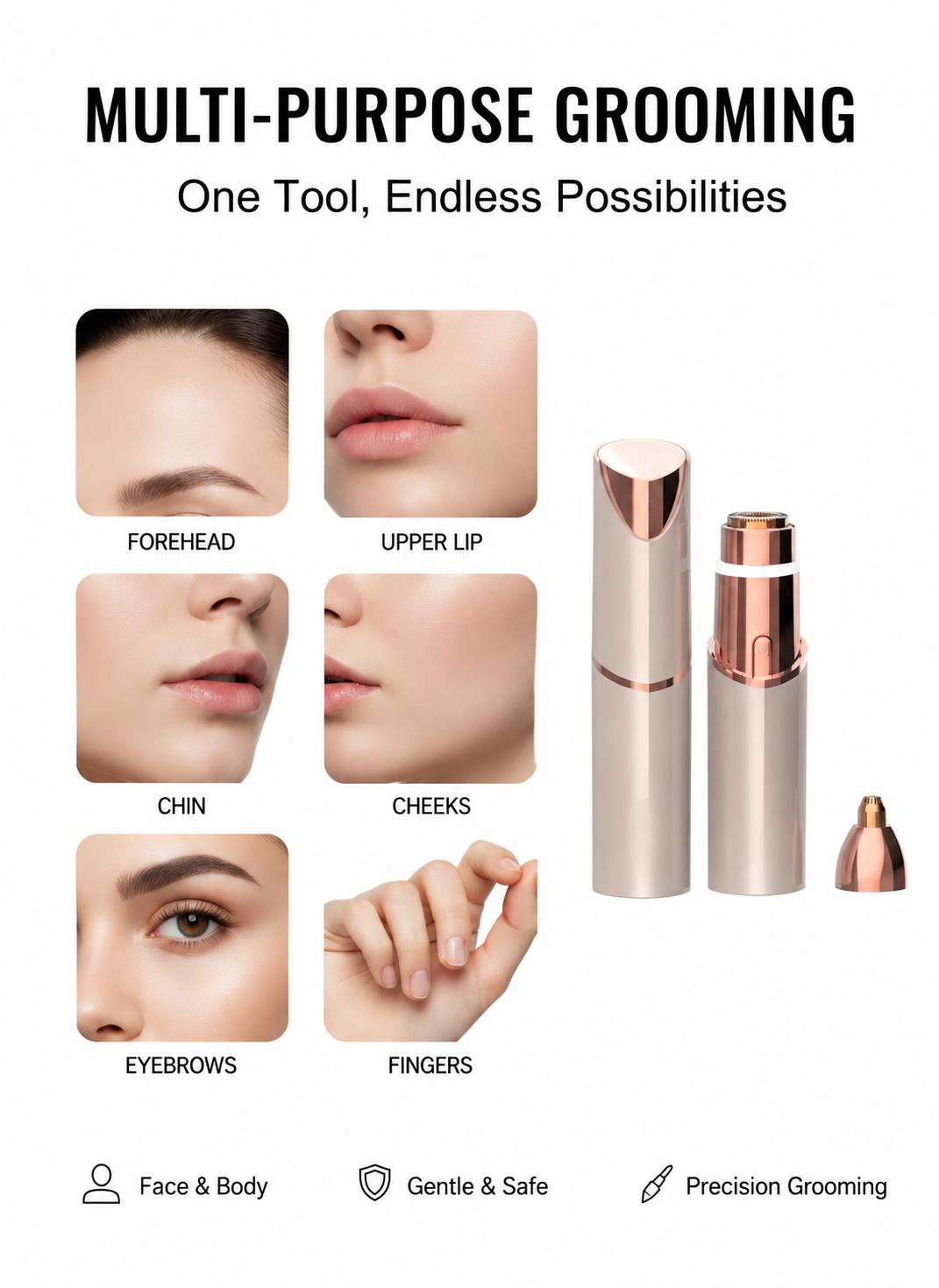 2 in 1 facial & eyebrow hair trimmer, photo 6