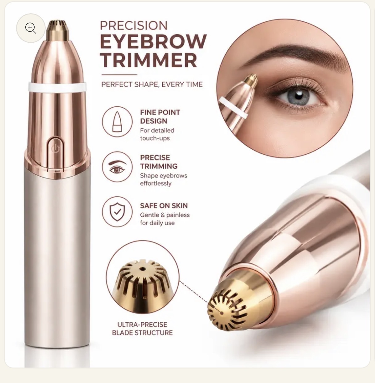 2 in 1 facial & eyebrow hair trimmer, photo 9