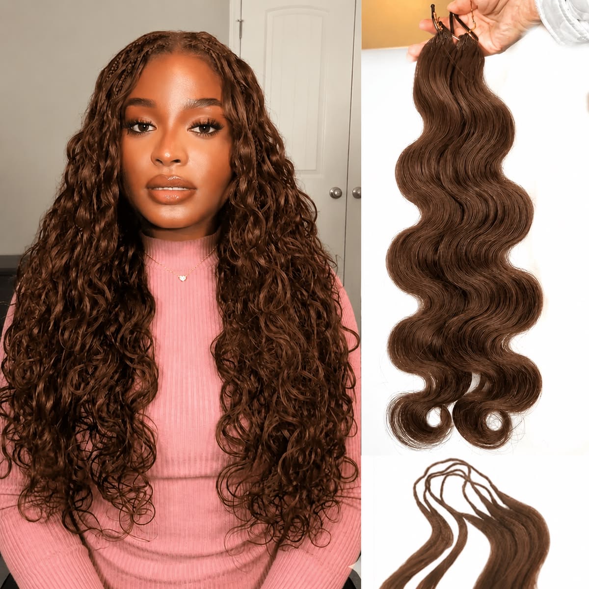 Body Wave Bulk Hair — 3Pcs, photo 3