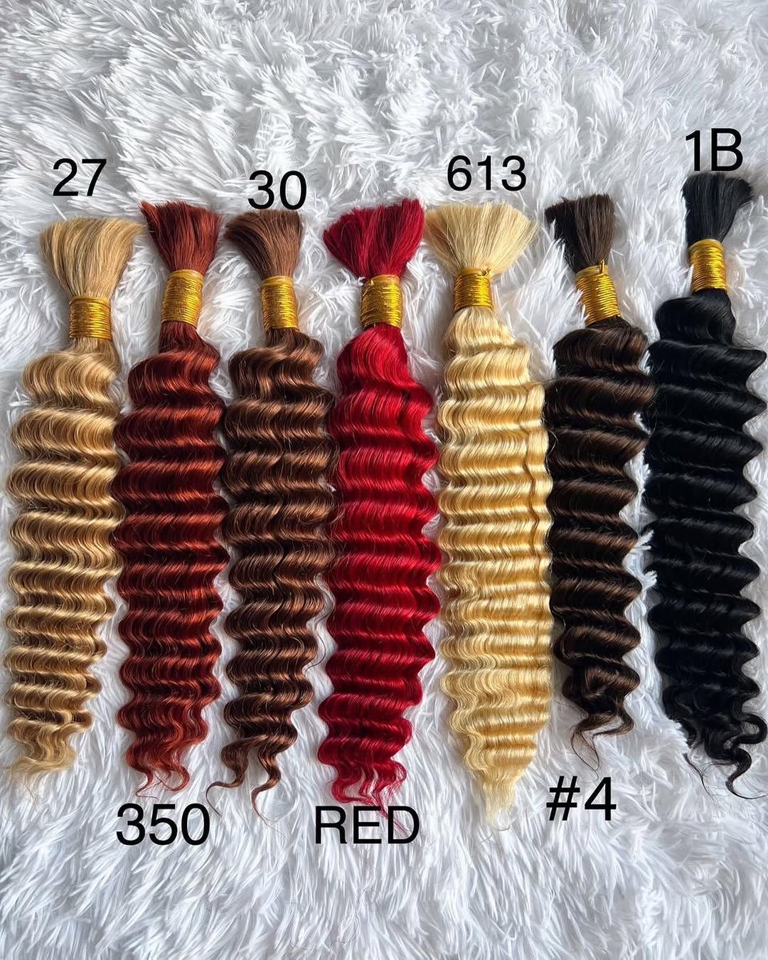 Water Wave Bulk Hair — 3Pcs, photo 2
