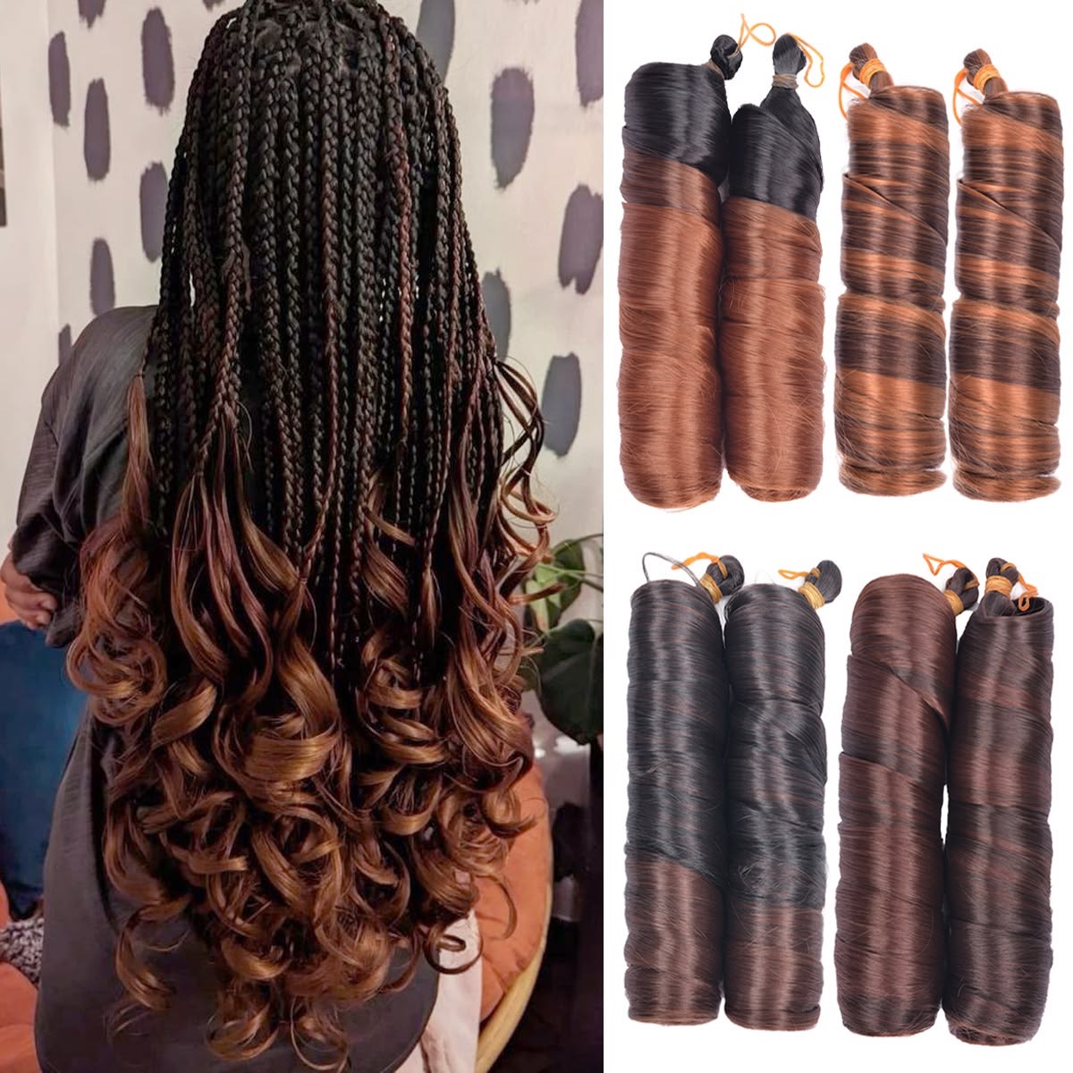 French Curl Bulk Hair - 3Pcs, photo 4