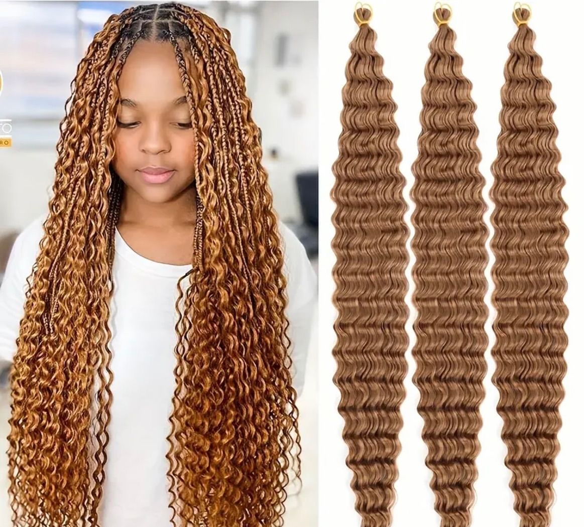 Water Wave Bulk Hair — 12Pcs, photo 4