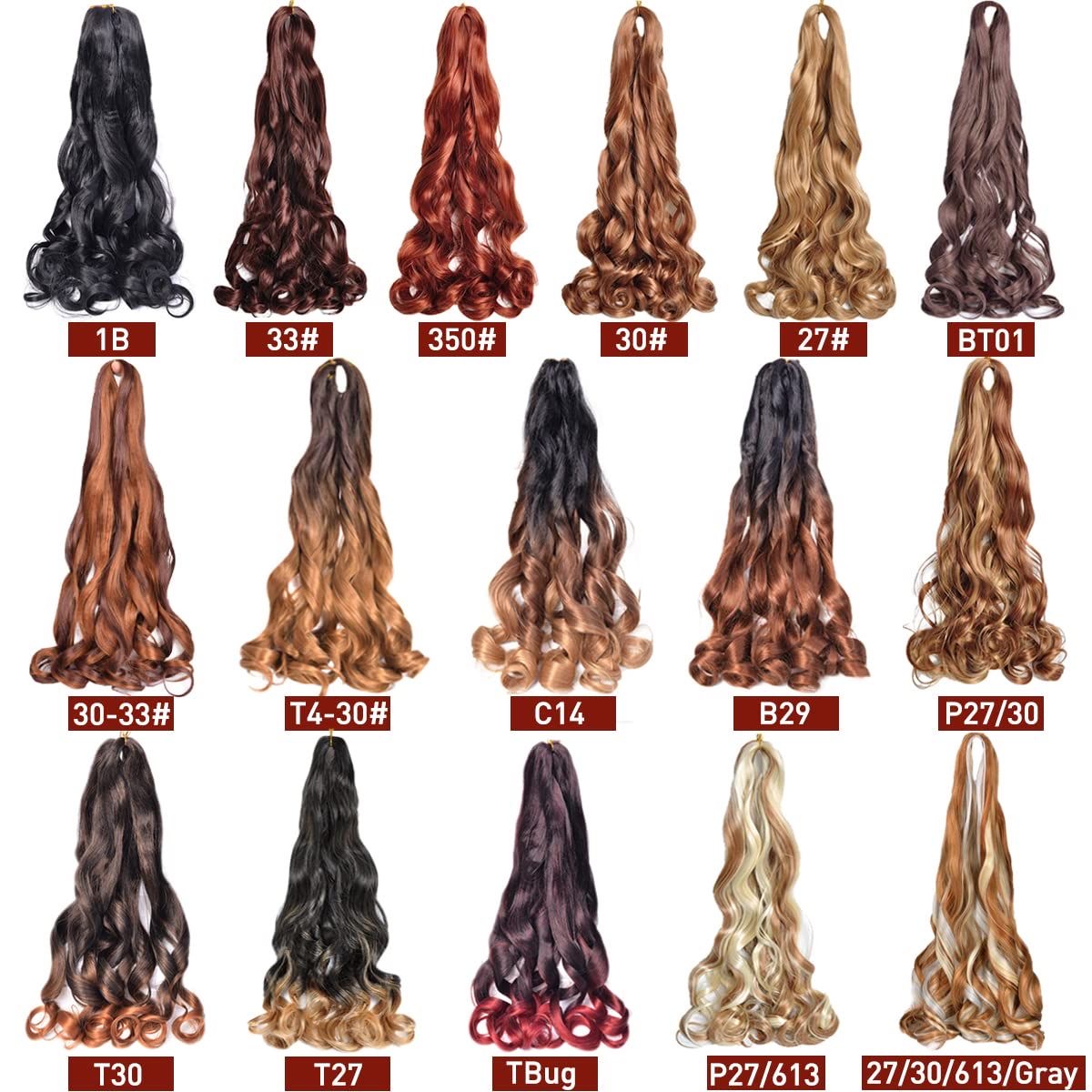 French Curl Bulk Hair - 50Pcs, photo 18