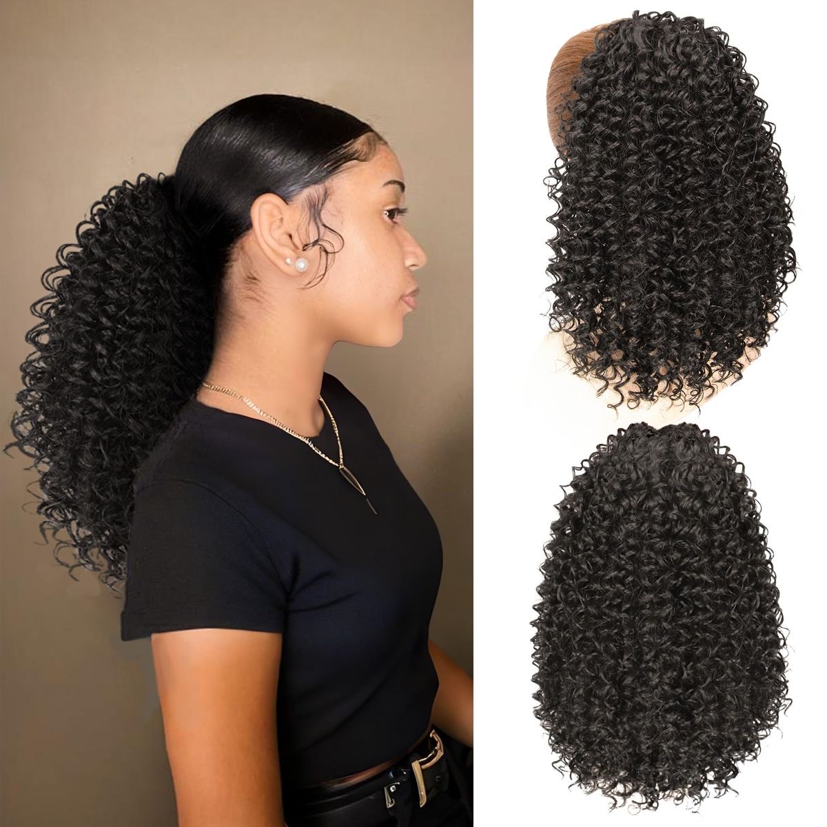 Curly Drawstring Ponytail, photo 2